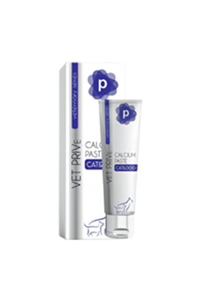 VetPrive Vet Prive Veterinary Calcium Paste Kedi ve Köpekler için Kemik Destekleyici Malt Macunu 100 Gr