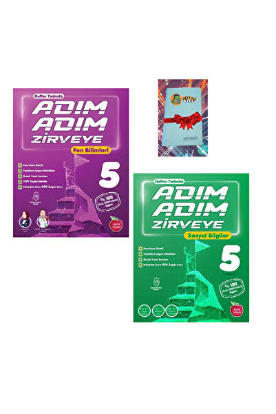 Newton Yayınları 5.Sınıf Adım Adım Zirveye Fen Bilimleri + SOSYAL BİLGİLER (YENİ) ( NOT DEFTERİ HEDİYE)