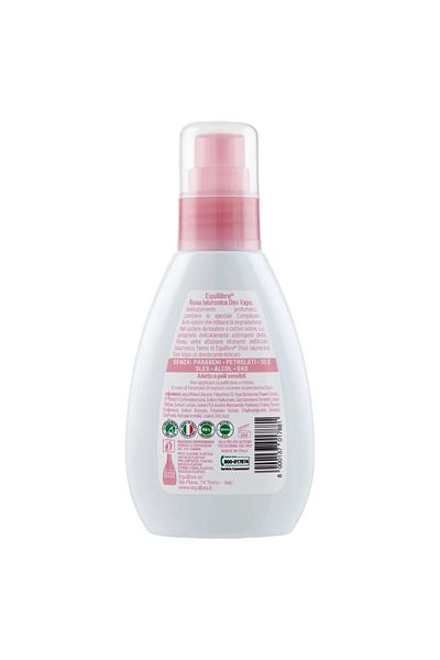 Equilibra Rosa Hyaluronic, Deo Vapo, Deodorant Spray with Damask Rose, 75 ml, Equilibra