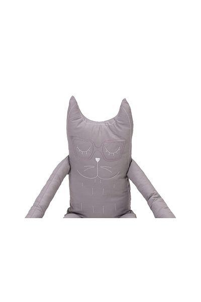 Somnart cat-shaped pillow, cotton, lavender filling, Gray