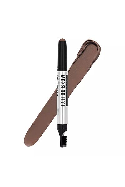 Maybelline New York Stick de sprancene cu efect de lifting si fixare, Tattoo Studio, 03 medium brown, 10 g