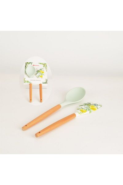 Tohana Silicone Lemon Double Spoon Spatula Set