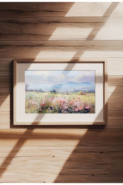 21mxm Imprimeu digital pe pânză, peisaje rurale și naturale, decor rustic pentru perete