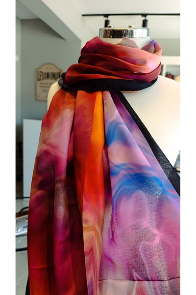 La Boutique Eşarp La Boutique Special Series Shawl Batik Pattern