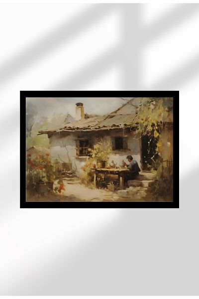 21mxm Imprimeu digital pe pânză, peisaje rurale și naturale, decor rustic pentru perete
