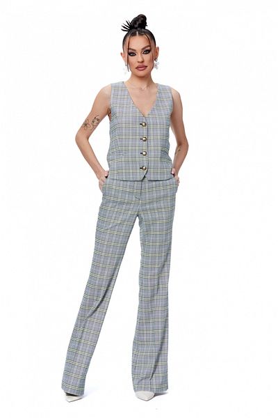 Atmosphere Fashion Short checked vest