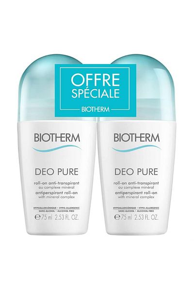 Biotherm Deo Pure Antiperspirant Roll-On 2 x 75 ml