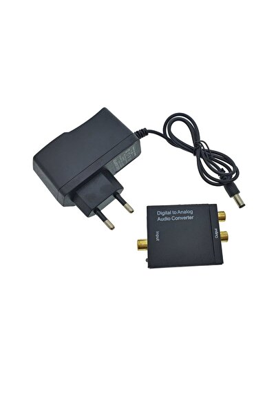 OEM Convertor audio digital-analogic, cu sursă de alimentare de 5V CC inclusă, negru