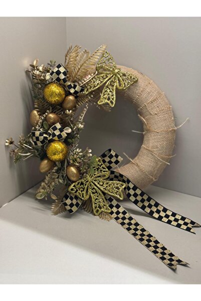 TASARIMHMODA Kapı Önü Paspas Set 2 Parça Gold