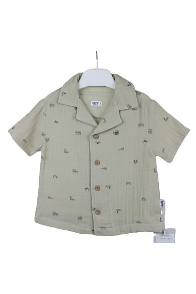 minizeykids Linen Shirt Shorts Set Baby Boy Linen Set