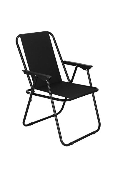 SERSIMO Πολυθρόνα θαλάσσης Sersimo, πτυσσόμενη, 100kg, 52x73cm, μαύρη