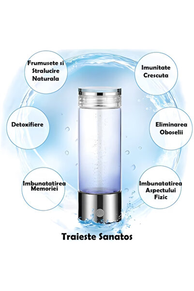 OEM Hydrogen Water Generator Bottle, 400 ml, 1200 PPB