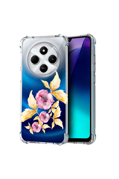 bestcase Carcasă antișoc cu imprimeu pentru XIAOMl Redmi 14C, flori pastelate...