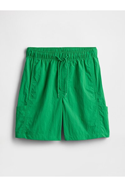 GAP Erkek Çocuk Yeşil Pull-On Hybrit Kargo Şort