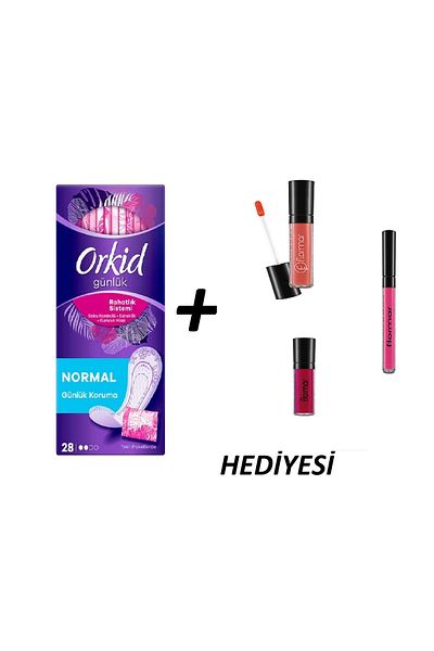 Orkid Daily Pad Extra Comfort System and Extra Shine Lip Gloss Assortment 3 Pieces
