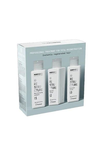 FRAMESİ 3-step treatment for partial reconstruction. Framesi Morphosis ReStructure Kit 100/100/100