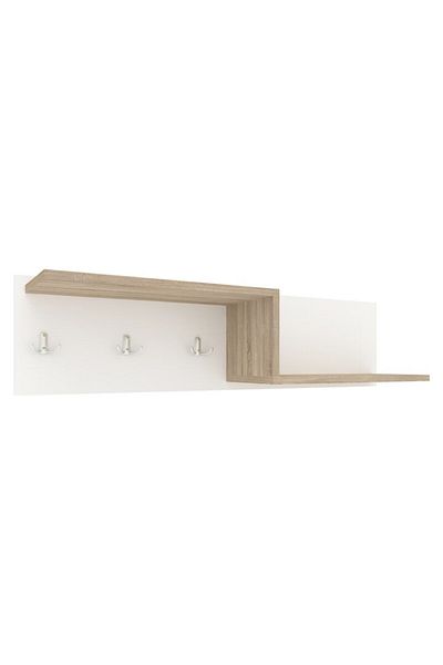 haaus Haaus Grid coat rack, Sonoma Oak/White, 100 x 20 x 24 cm