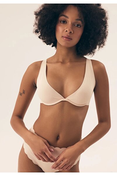 Henderson Sutien triunghi moale cu armătură, tip balconet, cu model simplu, confortabil și elegant | Neony