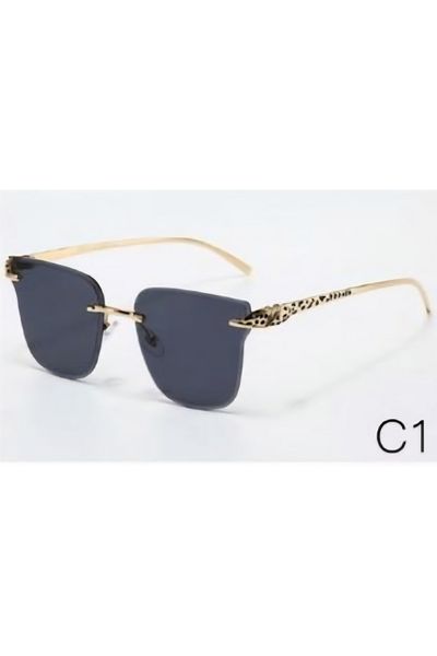 Escales Women's Uv-400 Protection Luxury Rimless Sunglasses