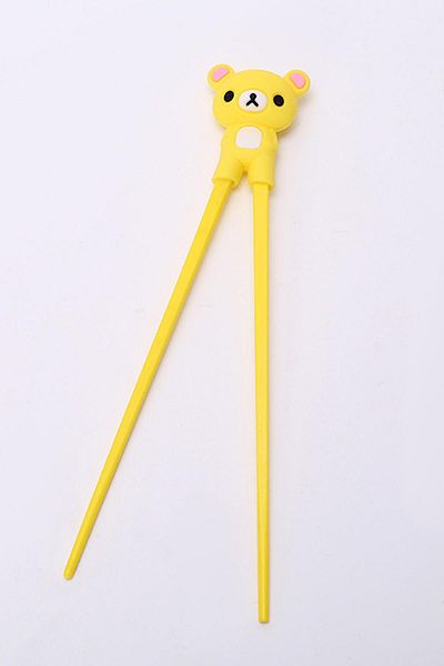Patladı Gitti Yellow Colored Chopstick and Chopstick Learning Apparatus