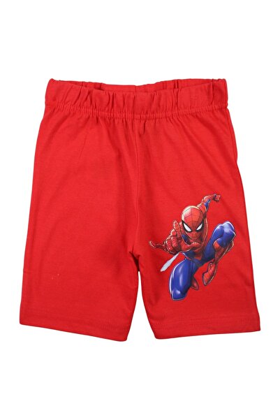SPIDERMAN Children's short-sleeved pajamas, 100% cotton, multicolor, Happy, Spiderman