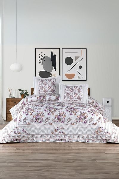 BELENAY HOME Azura 3 Piece Double Bedspread Set – Pique Set