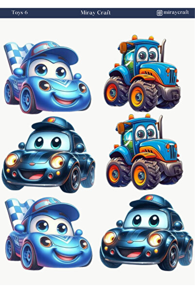 MirayDesign 1 autocolant tematic pentru jucării (12x17 cm) pentru Bullet Jour...