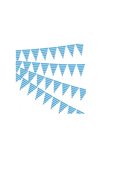 OEM Ghirlanda decorativa pentru petrecere, 36m, 65 fanioane, fiecare fanion 30 x 40 cm, poliester