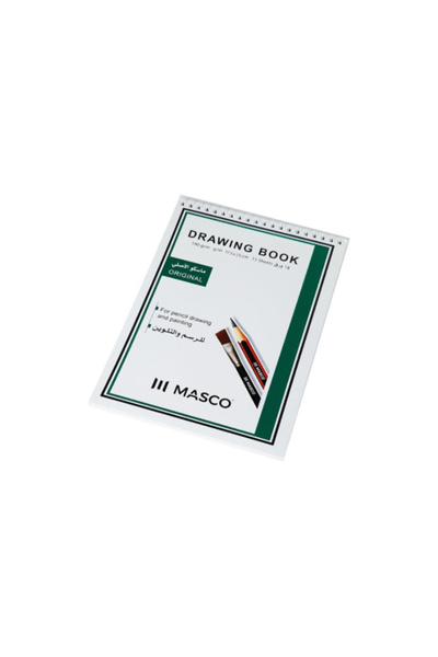 MASCO دفتر رسم عالي الجودة، 15 ورقة، مقاس B5، 17.5 × 25 سم