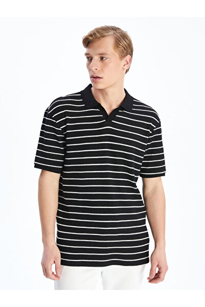 LC Waikiki Νέα σεζόν Polo Collar Striped Ανδρικό Tisort - S5G284Z8