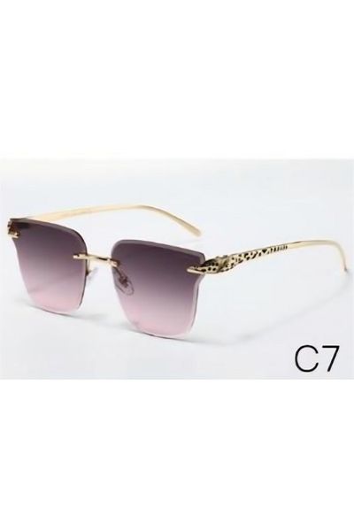 Escales Women's Uv-400 Protection Luxury Rimless Sunglasses