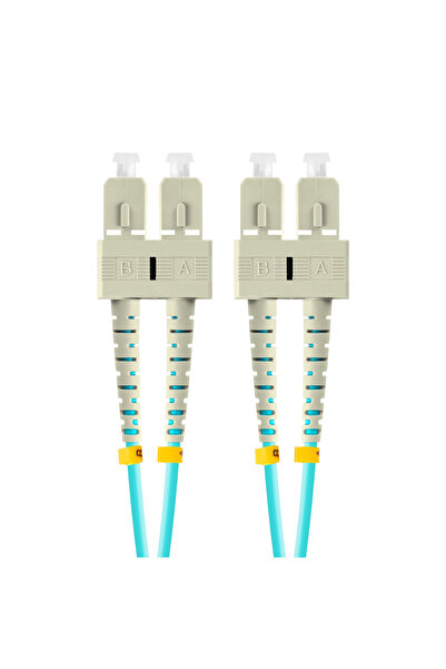 Lanberg Cablu de rețea cu fibră optică cu lungimea de 5 m și conectori SC/UPC-SC/UPC, Lanberg Z43329, MM, DUPLEX