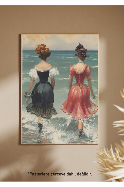 One Little Happiness Αφίσα VINTAGE GIRLS Αισθητική αφίσα τοίχου, αφίσα χωρίς ...