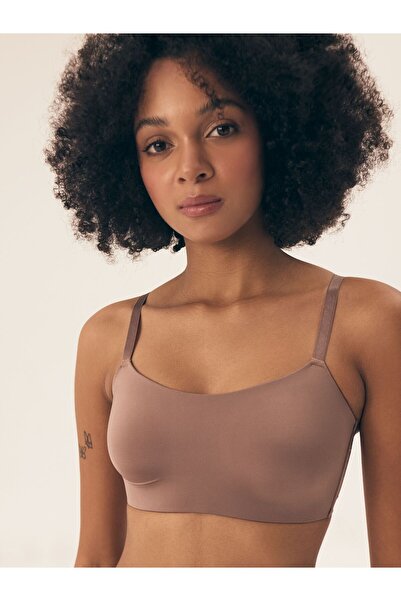 Henderson Soft Seamless Crop Top Plani Pattern Elegant & Comfort Bra | Bass