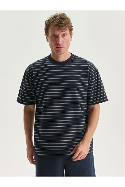 LC Waikiki Νέα σεζόν Crew Neck Striped Ανδρικό Tisort - S5N964Z8