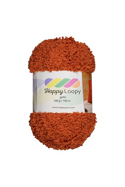 Kürkçü Han Πλεκτό νήμα Happy Loopy - 100g / 100m |   100% Πολυεστέρας Boucle Texture |   Μαλακή και αφράτη υφή