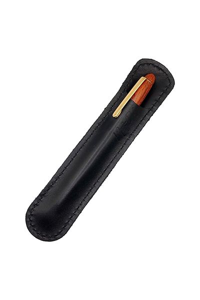 Natty Pell Etui Natty Pell pentru 1 instrument de scris, fabricat manual din piele naturala, neagra