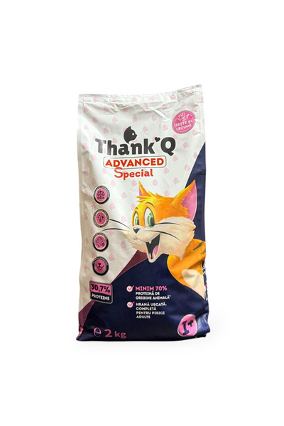 ThankQ PLUS PISICI ADVANCED Ξηρά τροφή για ενήλικες γάτες με ψάρι, 1kg