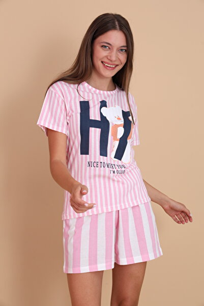 STELLAPİNK Női pamut pizsama szett