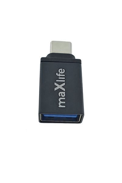 MaxLife Naturals Maxlife 94074 adapter, USB 3.0 female to USB type C male, in blister, black