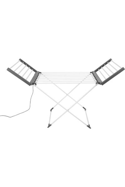 Black&Decker رف تجفيف الملابس الكهربائي المجنح المُدفأ بقوة 220 واط و220 فولت