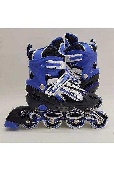 Hattrick Pt90 Adjustable Skates L Blue Size 38-41