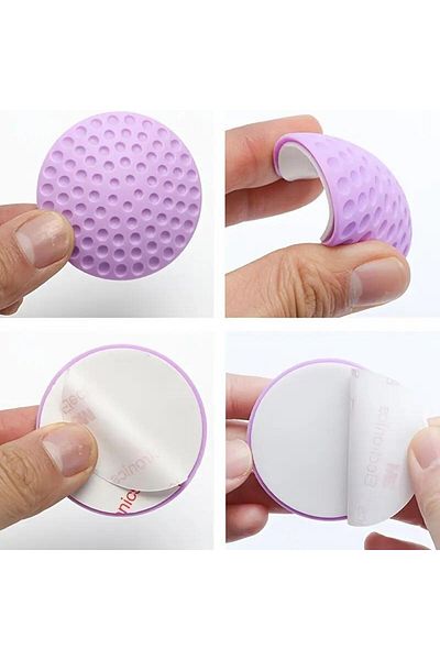 jetfast 4 bucăți de culoare albă, multifuncțional, din silicon, ușă, perete, scaun de toaletă, husă de protecție pentru colțuri