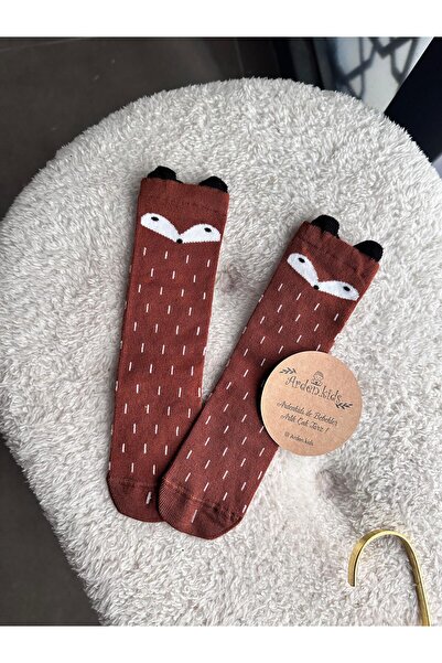 Dündar Kahverengi Tilki Diz Altı Çorap