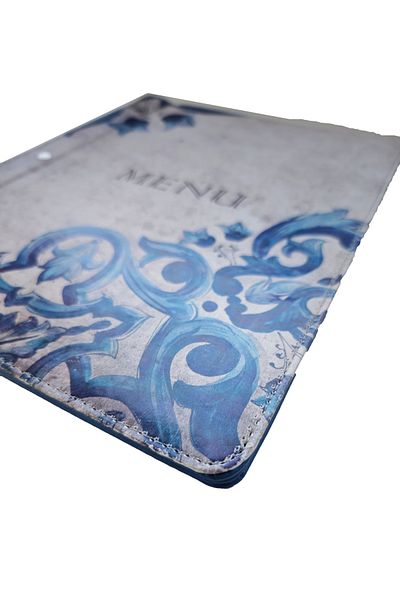 ankara menü Thermo Leather A4 Menu – Menu Container with Transparent Page Protection and Replaceable Content
