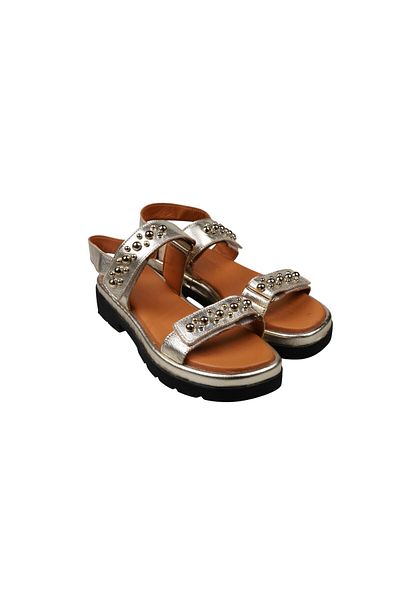 Lady Mia Velvia Trok Detailed Genuine Leather Women's Sandals