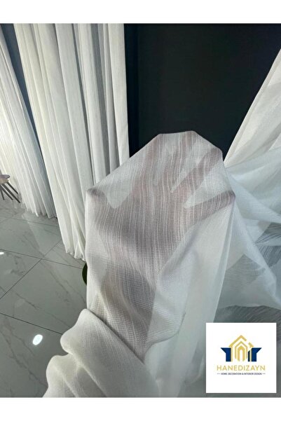 HANEDİZAYN Gramajlı Bambu Vakkoroma Tül Perde Gramajlı 1/3 Sık Pile Her Odaya...