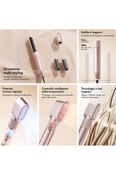 Jimmy HF9 3 in 1 Multi-hair Styler with Fast Drying, Curling and Fluffing