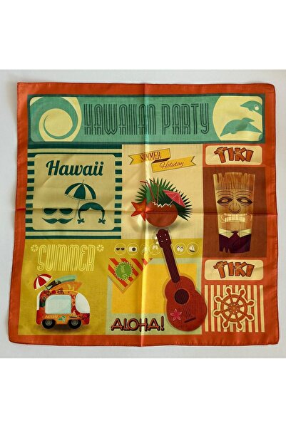qemareh bag Retro Hawaii: Summer Vibes Fular