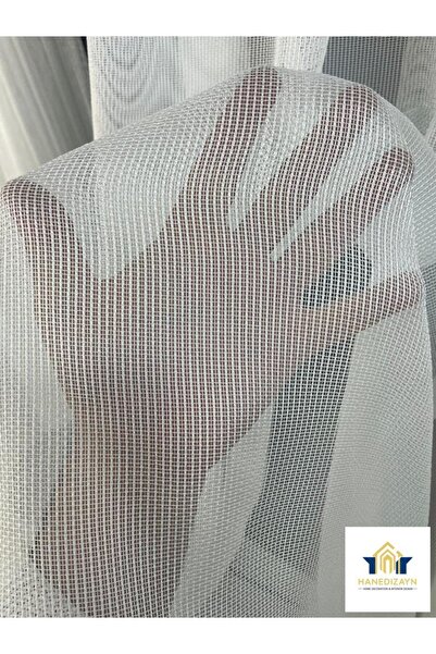 HANEDİZAYN Sert Çelik Tül Ev Dekor Pencere Kırışmaz Pileli Her Odaya Uygun Üt...